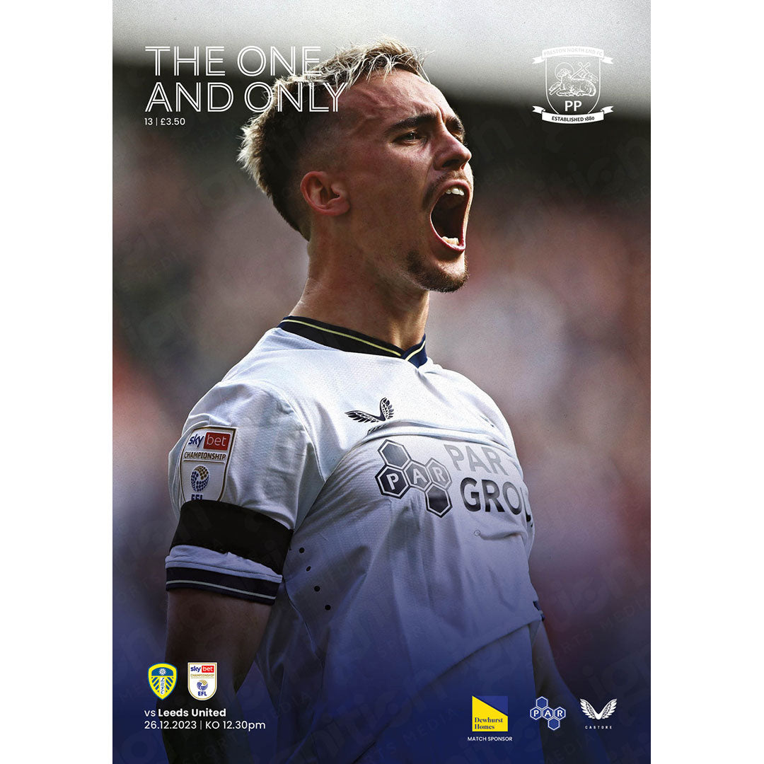 Preston North End Vs Leeds United Matchday Football Programmes ...