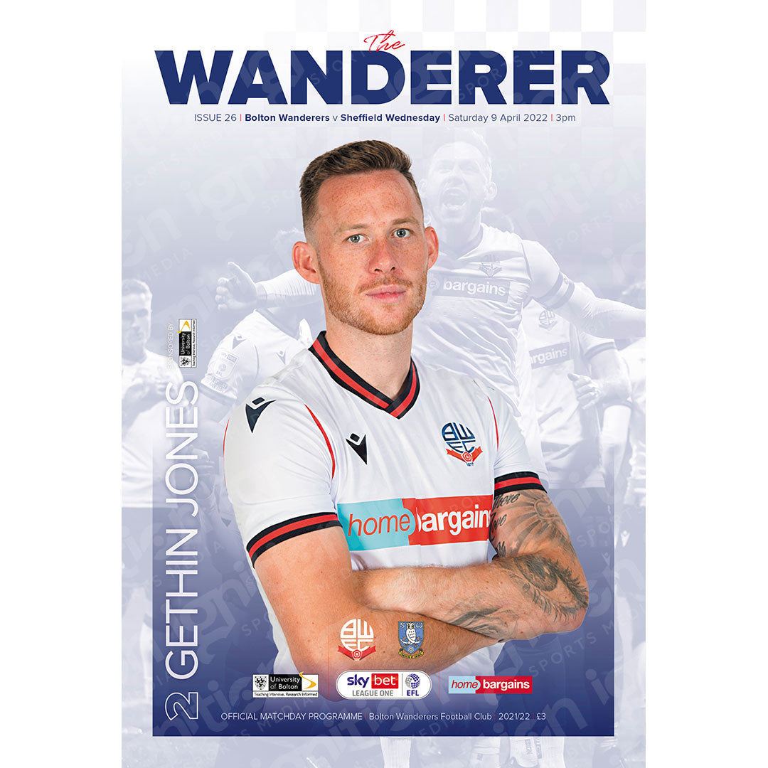 Bolton Wanderers Vs Sheffield Wednesday Matchday Football Programmes ...