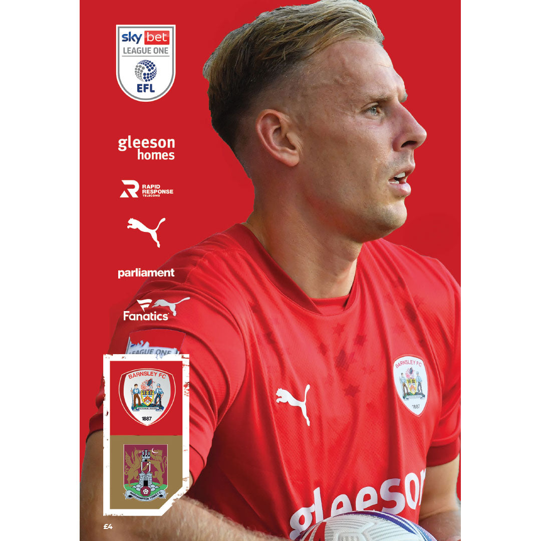 Barnsley vs Northampton Town Football Programmes