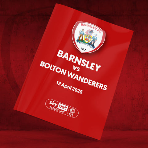 Barnsley vs Bolton Wanderers football programmes