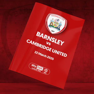 Barnsley vs Cambridge United football programmes