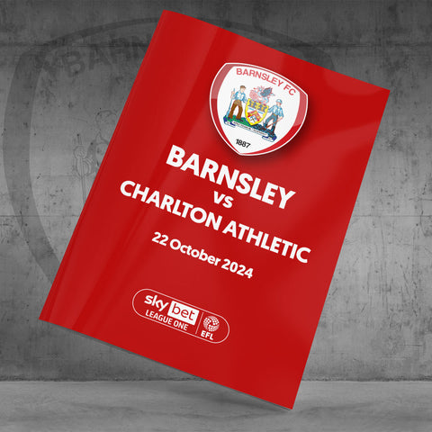 Barnsley vs Charlton Athletic football programmes