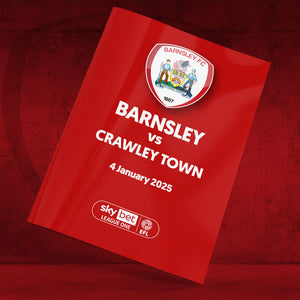 Barnsley vs Crawley Town football programmes