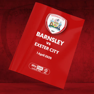 Barnsley vs Exeter City football programmes