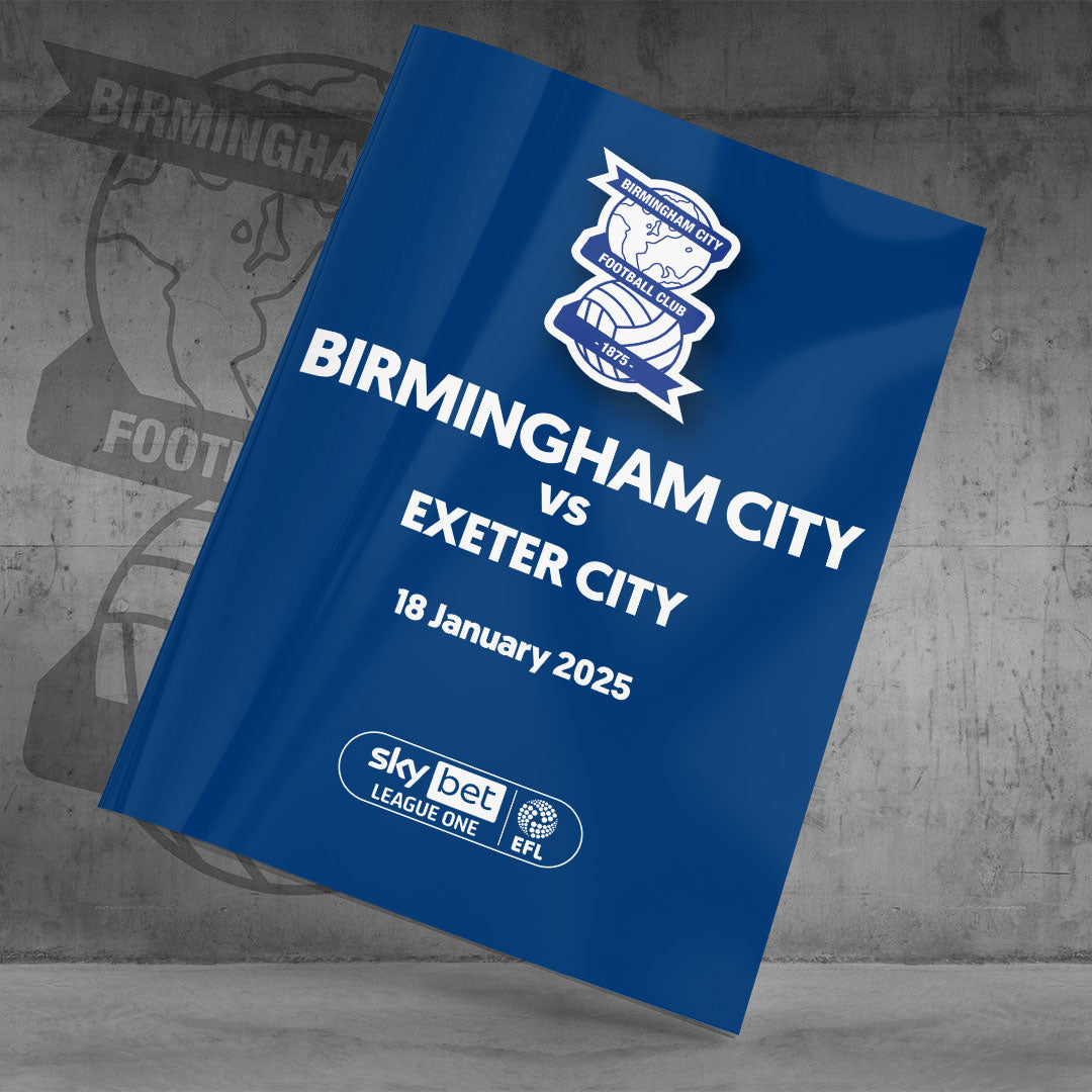 Birmingham City v Exeter City football programmes