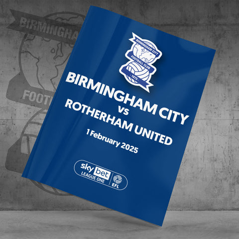 Birmingham City v Rotherham United football programmes