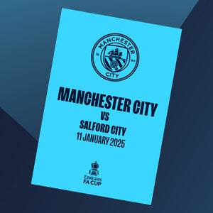 Manchester City vs Salford City (FA Cup) football programmes