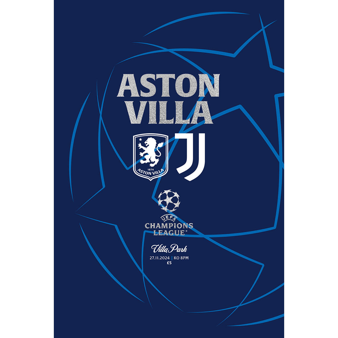 Aston Villa vs Juventus Football Programmes