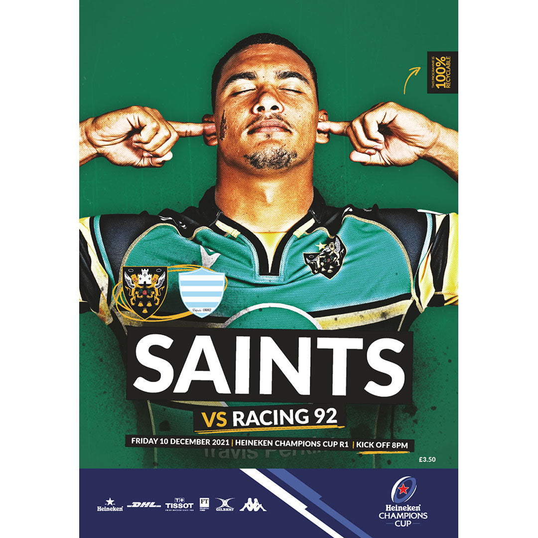 Northampton Saints vs Racing 92 Matchday Programmes Ignition Sports Media